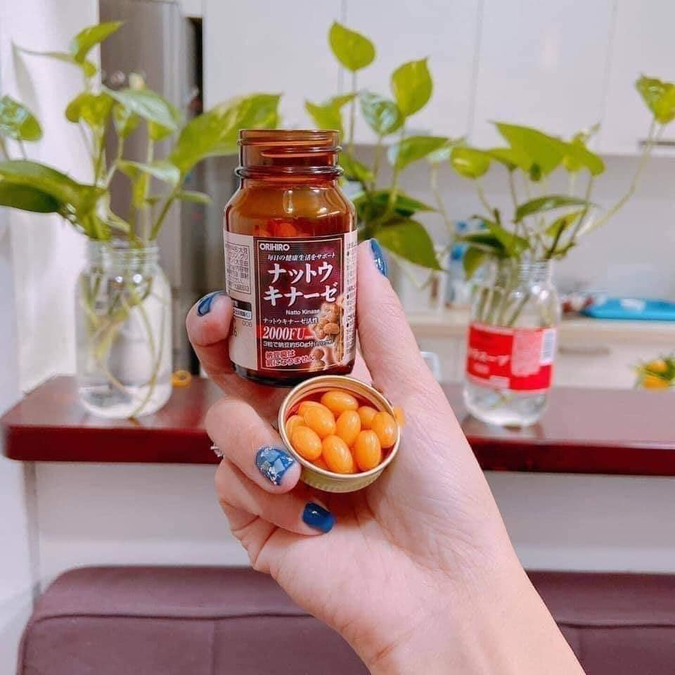 Viên Uống Chống Đột Quỵ Tai Biến Nhật Bản Natto Kinase 2000FU Orihiro 60 Viên