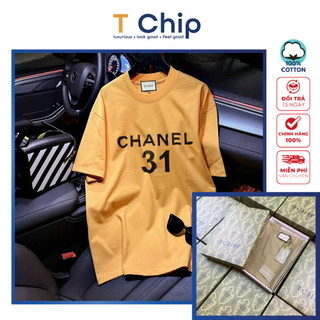 (Full Box) Áo phông tay lỡ form rộng TChip - Áo thun nam nữ unisex cổ tròn nhiều màu lựa chọn Oversize C072 in hình