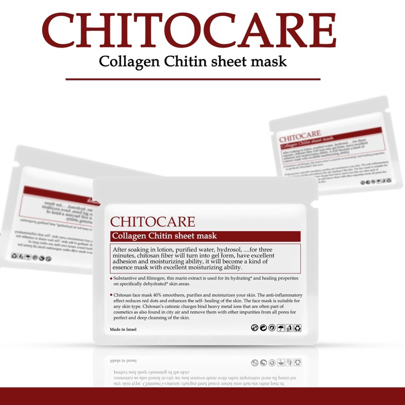 Chitocare Mask - Mặt Nạ Phục Hồi Tăng Cường Collagen Liên Kết Sợi Elasten Đứt Gãy Nâng Cơ. Trẻ Hoá Da