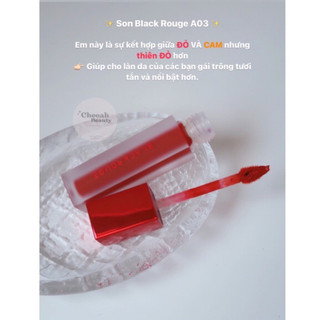 Son BlackRouge 03 - ĐỎ CAM CHÁY