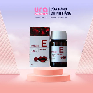 Viên uống Vitamin E đỏ Nga 400mg làm đẹp da, cải thiện nội tiết tố nữ