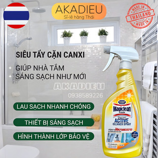 Xịt tẩy cặn phòng tắm nhà bếp Magiclean nội địa Thái lan làm sạch các vết ố vàng, sạch bong kin kít