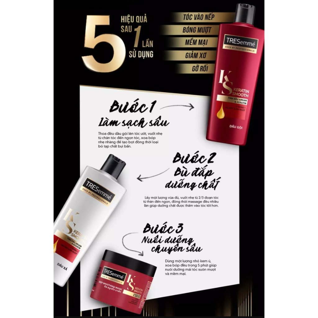 Dầu Xả TRESemmé Salon Rebond 480G