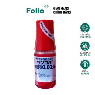 Nhỏ mắt cận thị Nhật Bản Folio Sancoba Chai 5ml