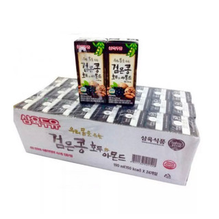 Thùng 24 hộp sữa nước óc chó đậu đen hạnh nhân hàn quốc sahmyook 190ml