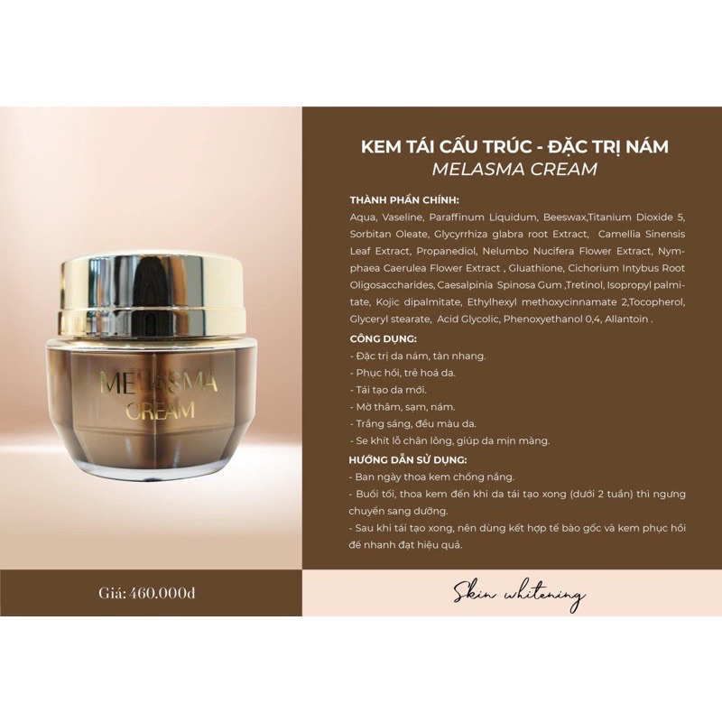 ALMONDS® kem Tái Cấu Trúc Nám 💯chính hãng  mua lẻ giá sỉ