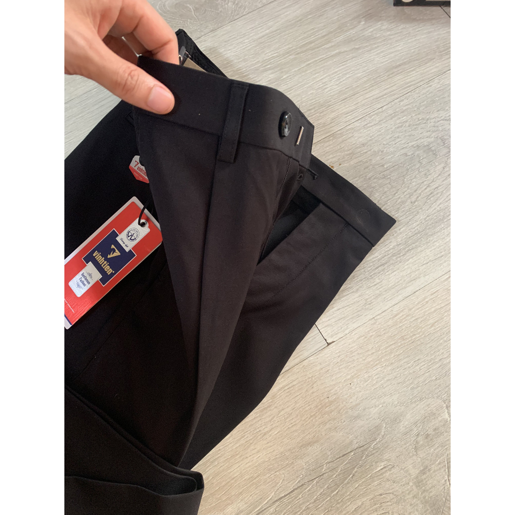 QUẦN TÂY NAM VĨNH TIẾN 1LY CAO CẤP ĐEN S445