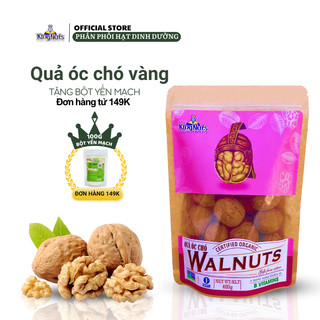 Óc chó vàng nguyên vỏ nhập Mỹ KINGNUTS các loại nhân hạt quả óc chó đỏ nấu sữa cho bà bầu bé ăn dặm làm sữa hạt