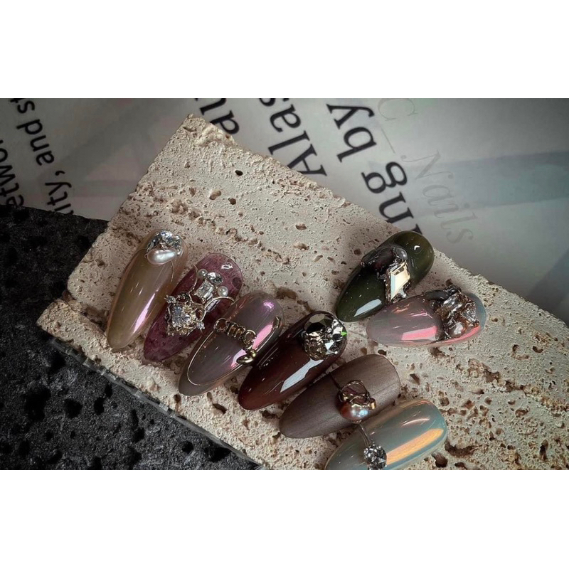 Set đá mix đính móng Cao cấp
