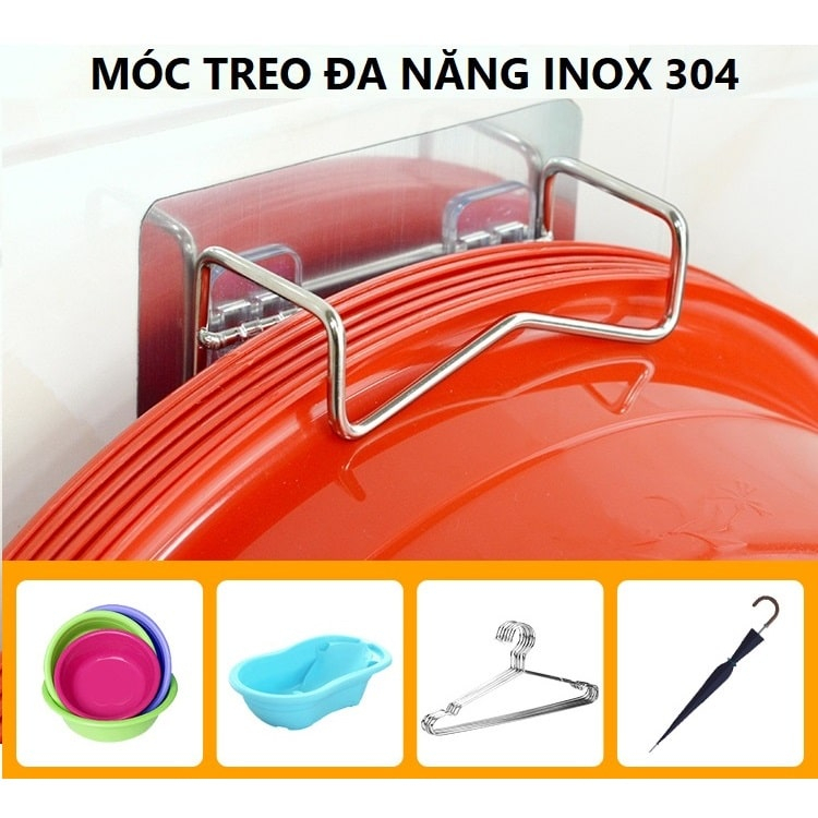 Móc Treo Thau Chậu Nhà Tắm Nhà Bếp Sắp Xếp Không Gian Gọn Gàng