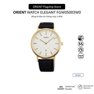 Đồng hồ nam Orient Watch Elegant FGW05003W0 mặt kính mineral chống xước, chống nước, dây da đeo tay cao cấp chính hãng