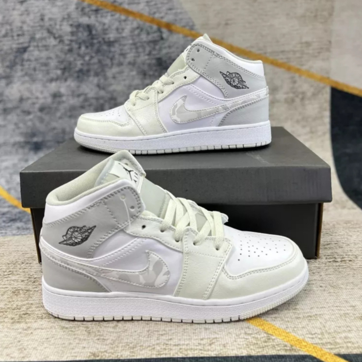 Giày Jordan Camo Grey Cao cổ & Thấp cổ, Sneaker JD1 bản Like.Aut Oder mới 101% đầy đủ pk | BigBuy360 - bigbuy360.vn