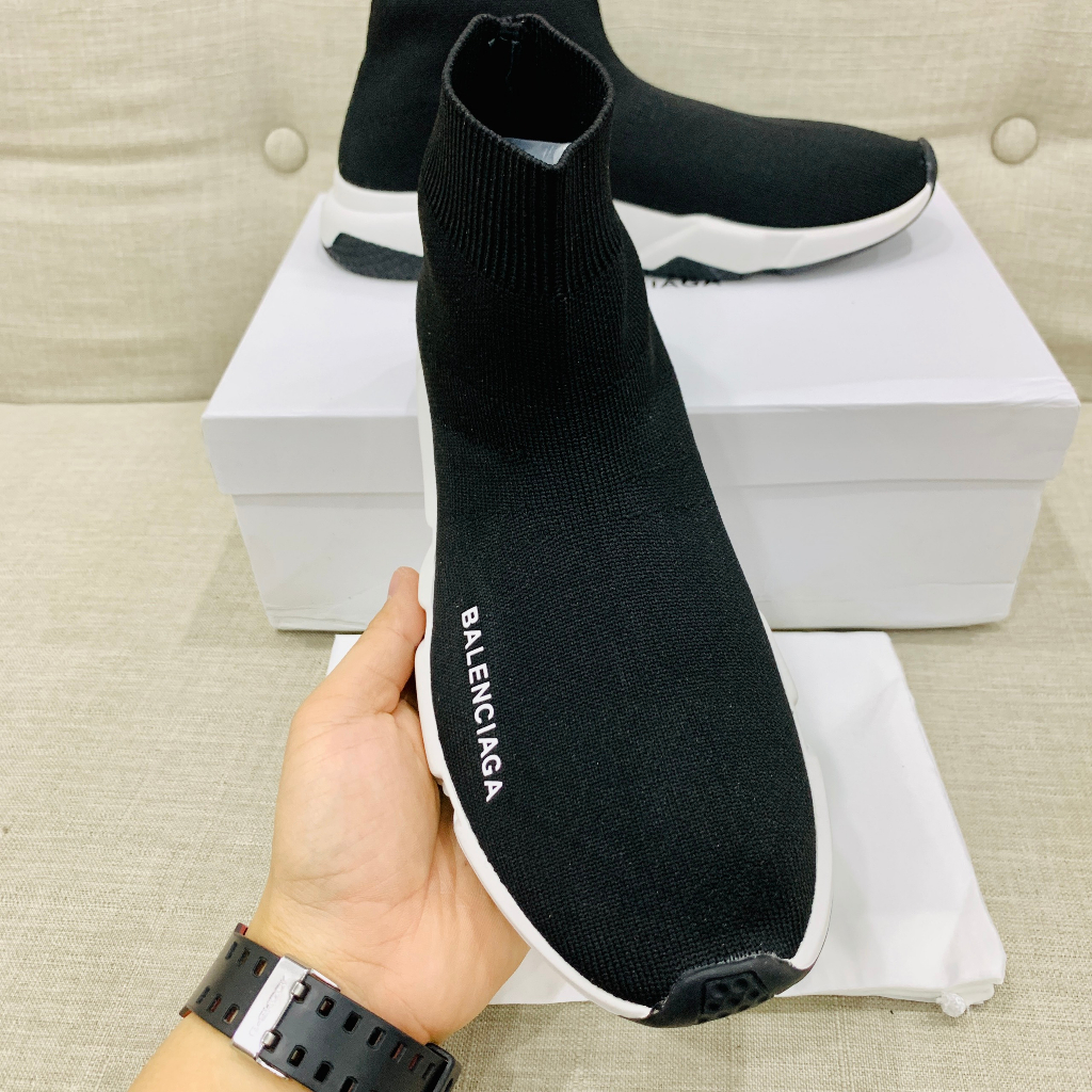 Giày Balenciaga Speed Trainers bản cao cấp nhất, Sneaker cổ cao cho nam nữ phối đồ cực ngầu đầy đủ pk | BigBuy360 - bigbuy360.vn