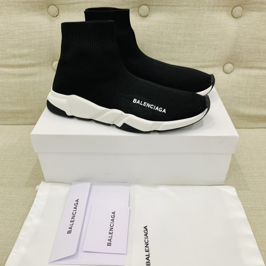 Giày Balenciaga Speed Trainers bản cao cấp nhất, Sneaker cổ cao cho nam nữ phối đồ cực ngầu đầy đủ pk | BigBuy360 - bigbuy360.vn