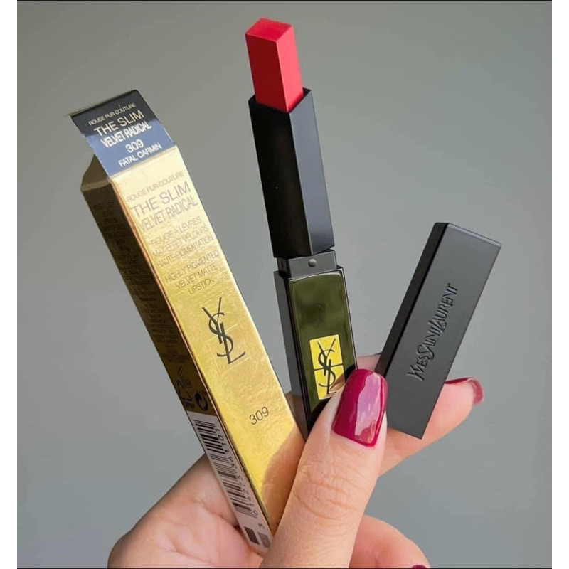 Son YSL Rouge Pur Couture The Slim mã 309  Vỏ đen