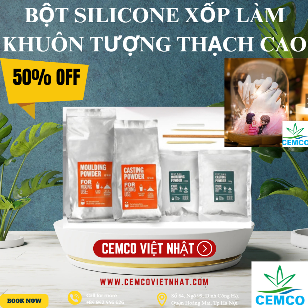 Combo đúc tượng tay tình yêu đầy đủ dụng cụ, món quà dành tặng người thương cemcovietnhat