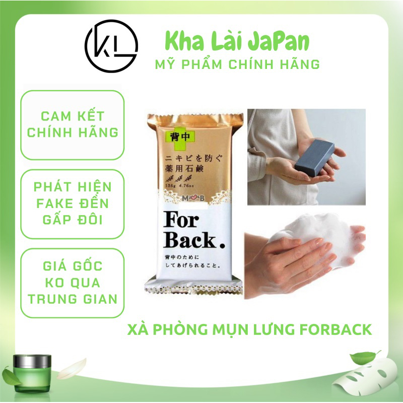 Xà phòng giảm mụn lưng Pelican For Back Mediacated Soap 135g Nhật Bản