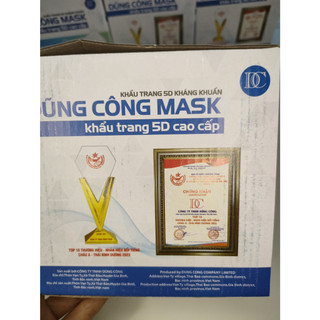 Combo 200 chiếc khẩu trang 5D Dũng Công