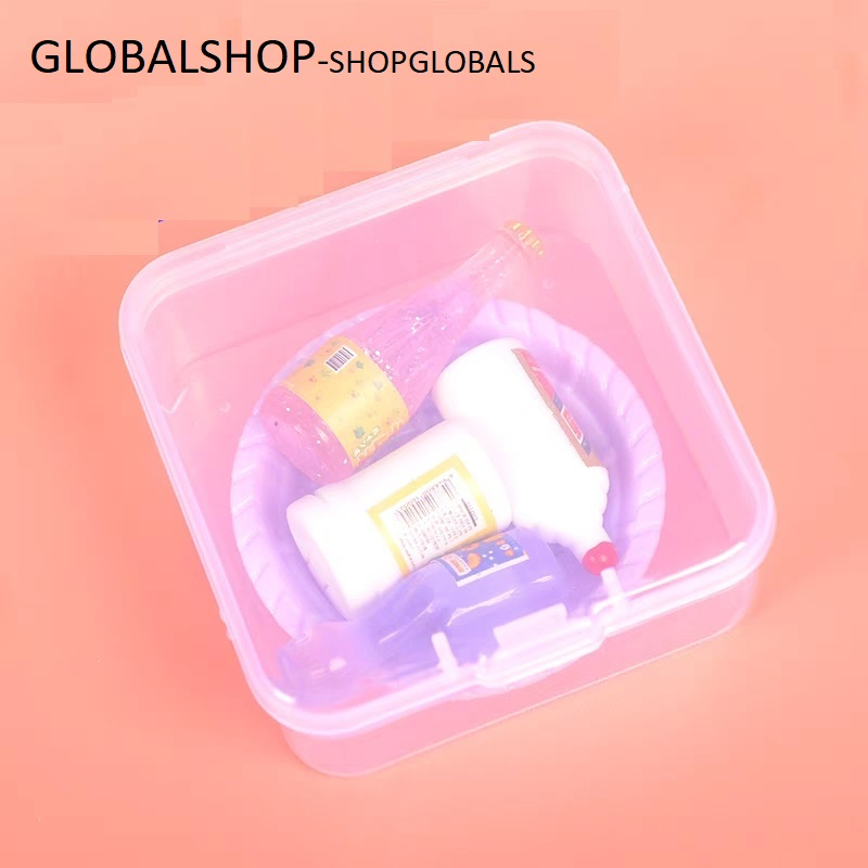 Bộ 5 món charm mini chai nước và đồ ăn mini trang  trí