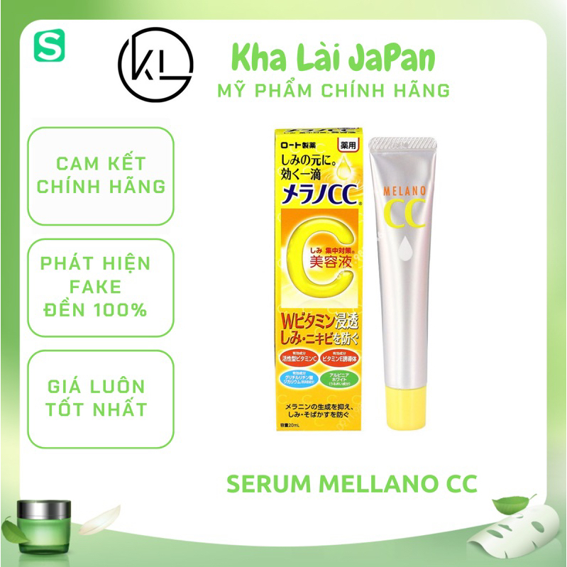 Serum Tinh chất Melano CC dưỡng trắng chống thâm mám Whitening Essence 20ml