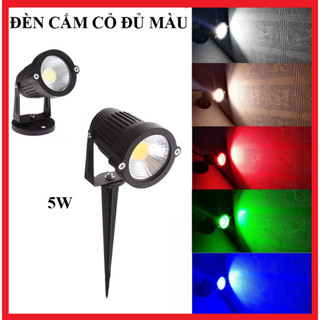 Đèn led rọi cắm cỏ sân vườn, đèn rọi gốc cây, đèn trang trí tiểu cảnh. công suất 5W