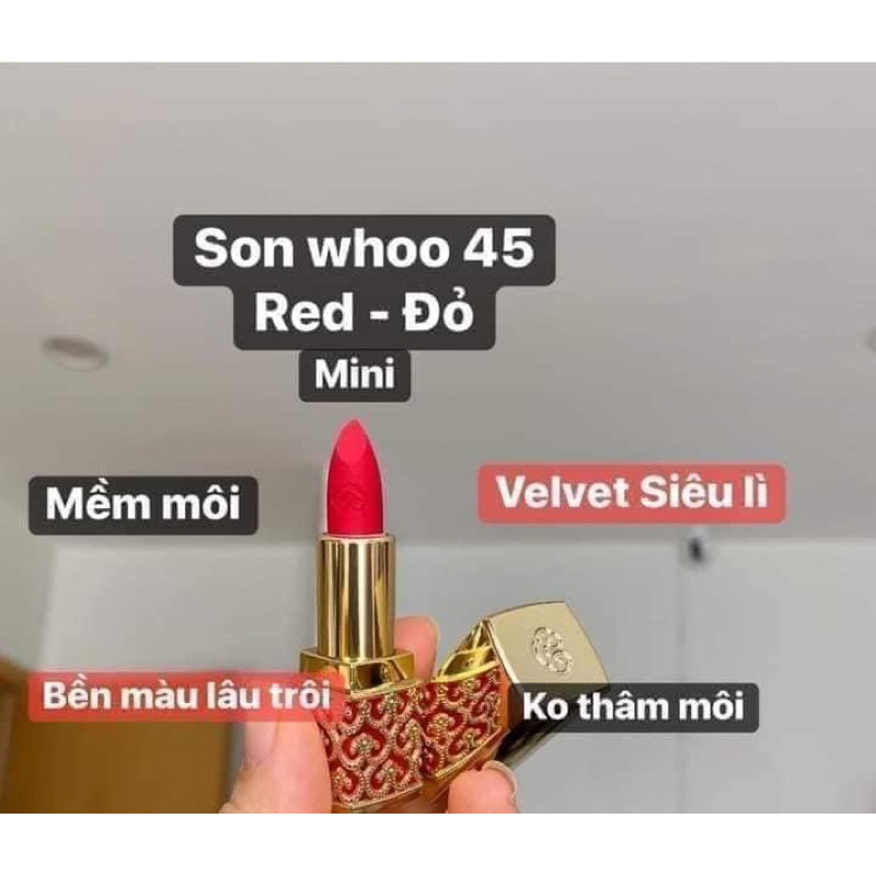 Son lì cao cấp whoo Mi Velvet Lip Rouge