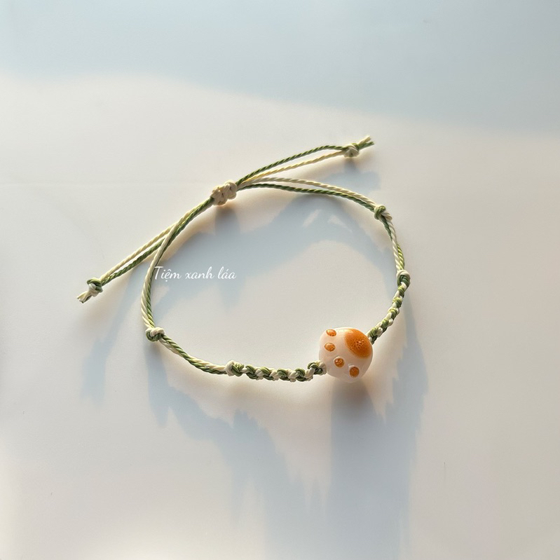 Vòng tay “Mèo cute” Dây tết Tiệm xanh láa | Vòng tay đôi, vòng tay nhóm