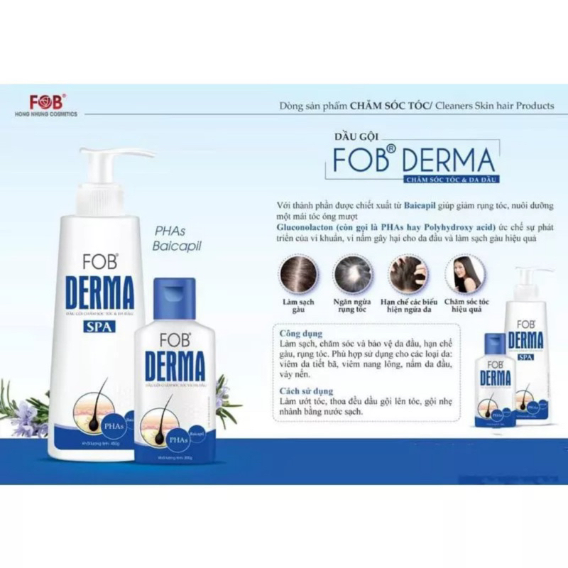 DẦU GỘI NGĂN NGỪA GÀU DERMA FOB