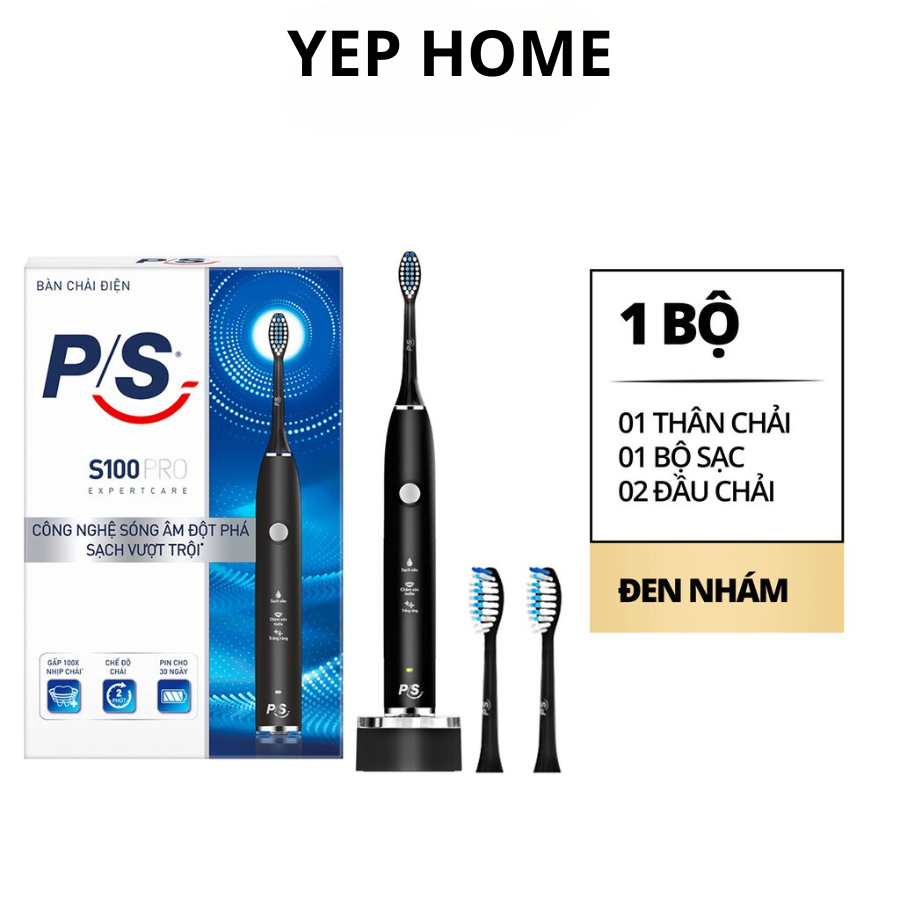 BÀN CHẢI ĐIỆN P/S PRO100 VÀ Y/H BRUSH MAX - Công Nghệ Sóng Âm, Chải Sạch Mảng Bám Tới 10X