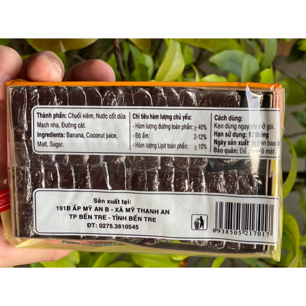 Kẹo chuối tươi Tuyết Hương gói 400g đặc sản bến tre