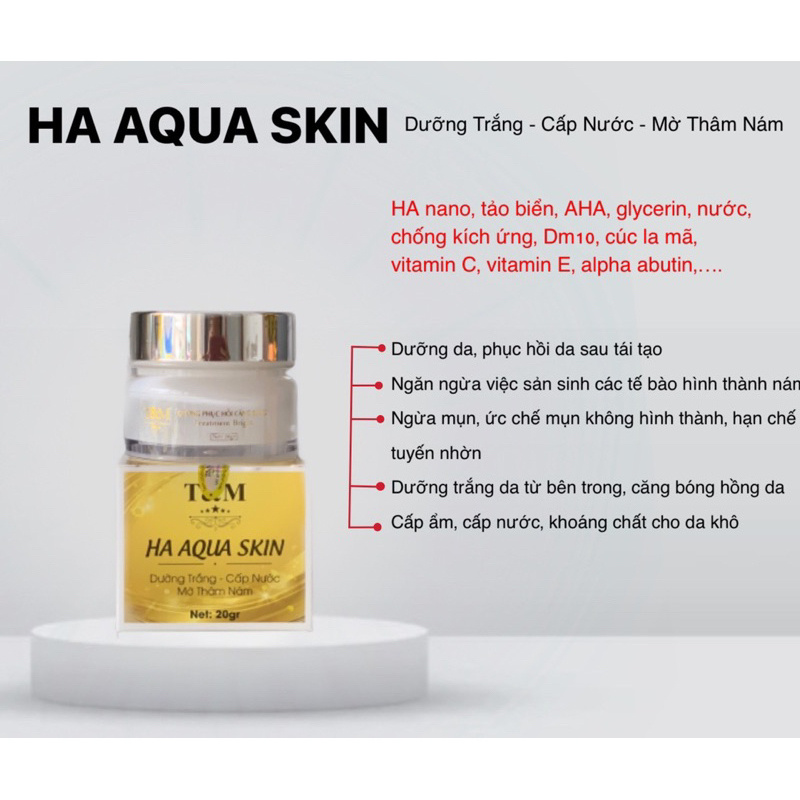 Kem HA Cấp Ẩm Trắng Da