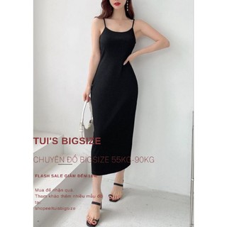 ĐẦM BODY 2 DÂY DÁNG DÀI. (Size lớn bigsize 55kg-95kg).