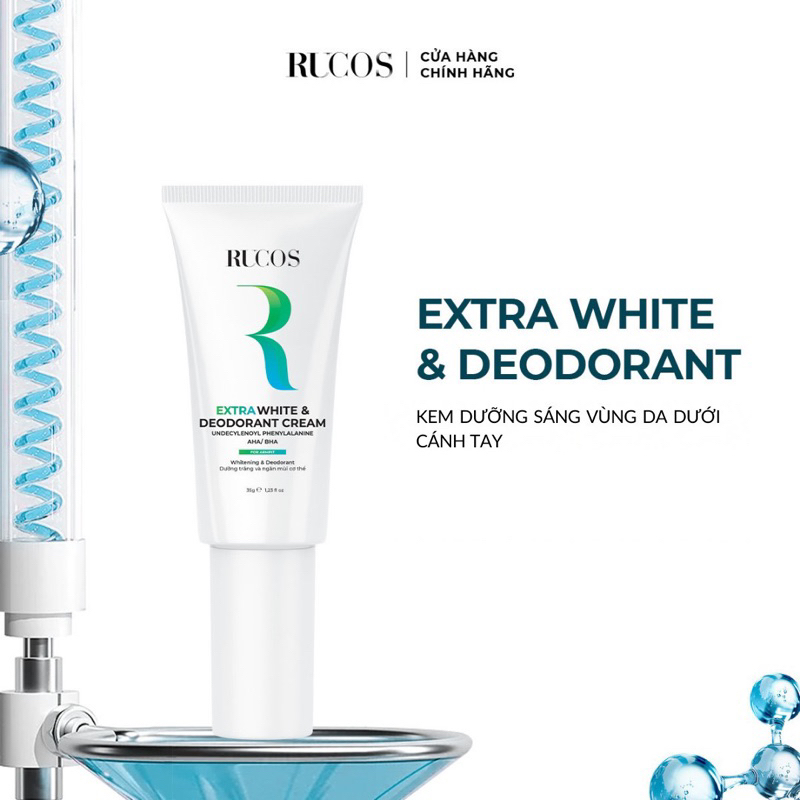 [ Kem dưỡng sáng da nách ] Extra White & Deodorant - Rucos