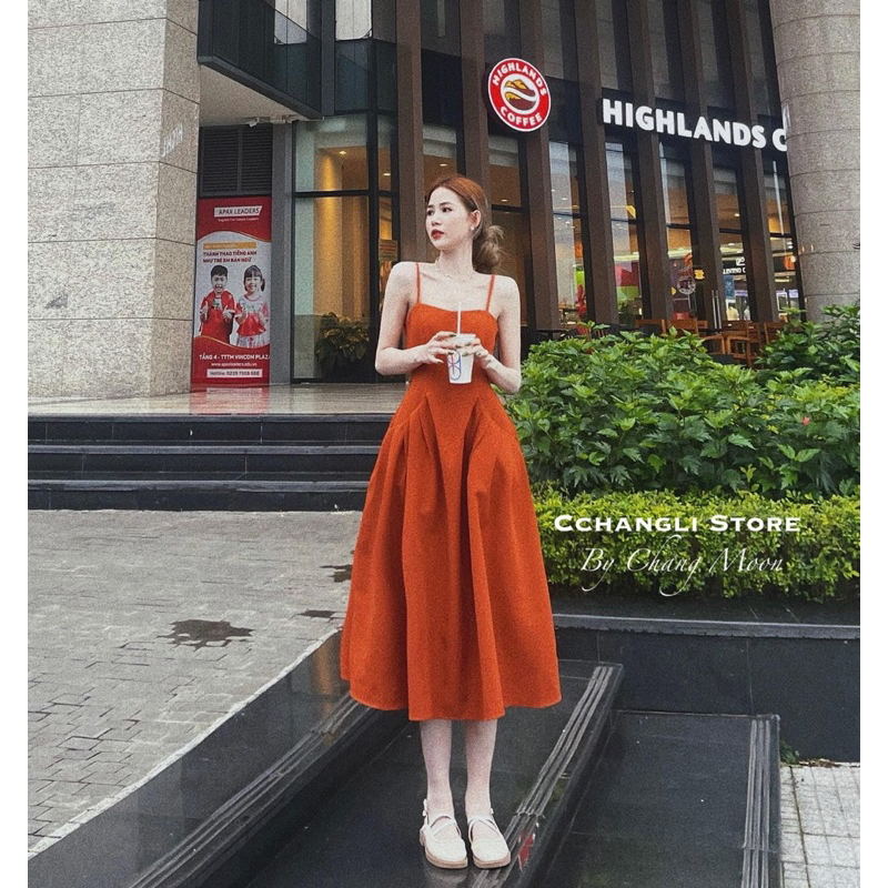 Rập giấy thiết kế, Rập giấy đầm váy nữ hai dây ôm eo tùng xếp ly xoè  hai bên, Rập giấy cắt sẵn