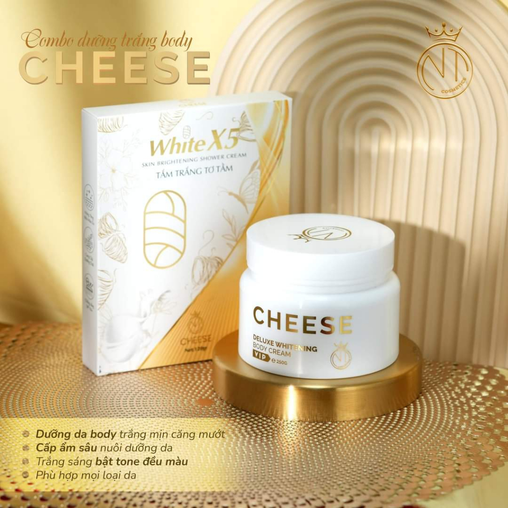 KEM BODY CHEESE ĐỈNH CAO CÔNG NGHỆ DƯỠNG TRẮNG BODY KHÁNG NƯỚC - HỘP 250G