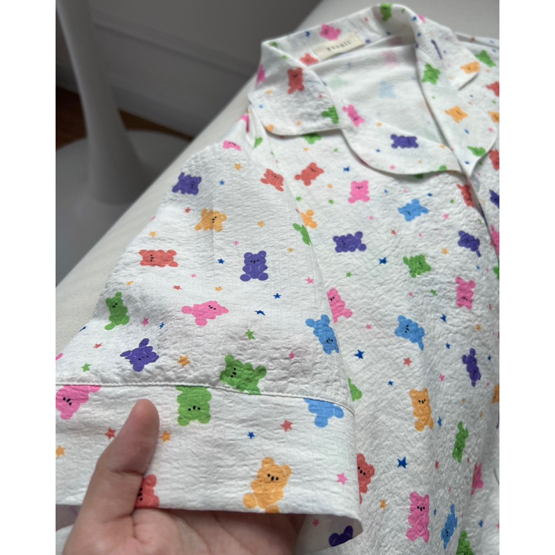 𝐆𝐮𝐦𝐦𝐲 𝐁𝐞𝐚𝐫 𝐏𝐲𝐣𝐚𝐦𝐚 - Set đồ ngủ nữ pyjama mặc nhà hoạ tiết kẹo dẻo gấu