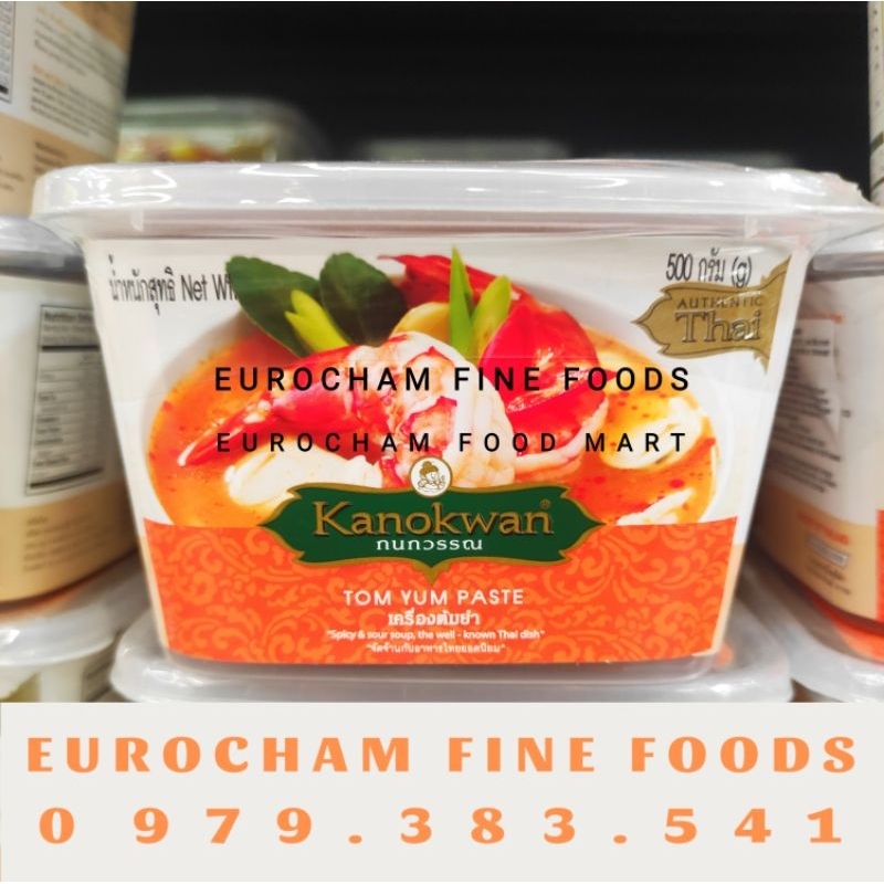 Gia Vị Sốt Cà Ri Curry Paste Massaman Kanokwan Hộp 500 Gram