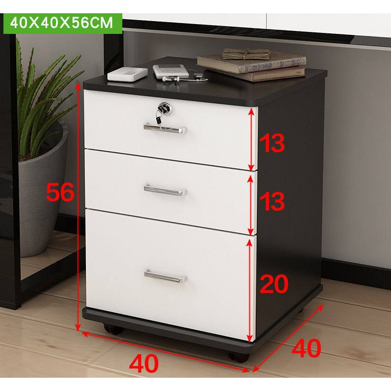 Tủ hồ sơ ngăn kéo 40 x 40 x 56 cm Ván MDF chống ẩm cao cấp