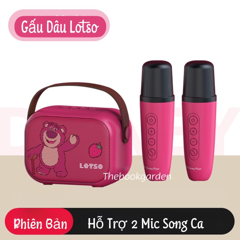 BỘ LOA BLUETOOTH & MICRO KHÔNG DÂY GẤU DÂU LOTSO DISNEY