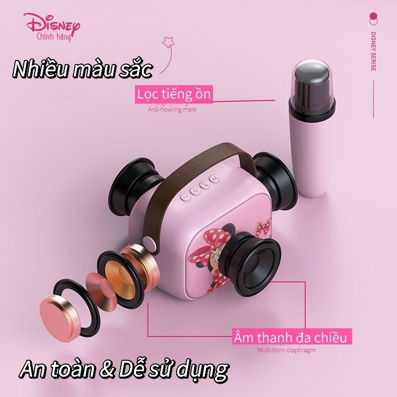 BỘ LOA BLUETOOTH & MICRO KHÔNG DÂY GẤU DÂU LOTSO DISNEY