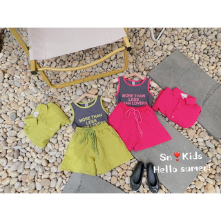 xả kho - Set gân dọc 3ct VN bé gái