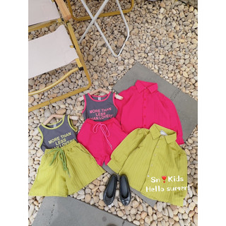 xả kho - Set gân dọc 3ct VN bé gái