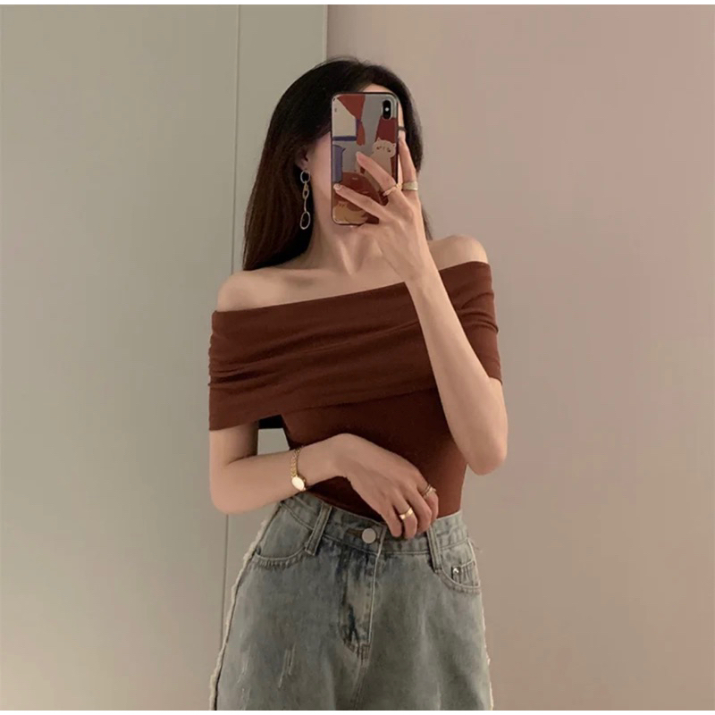 [NEW]ÁO THUN TĂM TRỄ VAI DÂY RÚT TAY CỘC”XIULI TOP” xinh xắn