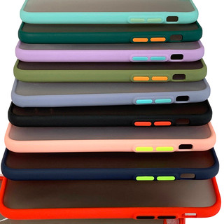 Ốp lưng iPhone 6, iPhone 6 Plus, iPhone 6s, iPhone 6s Plus cute viền màu lưng nhám - Cafe2fone