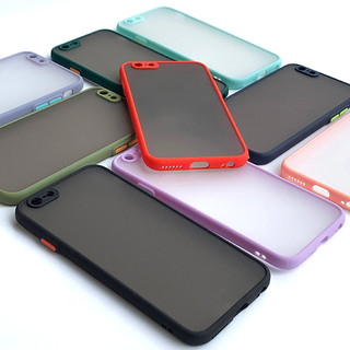 Ốp lưng iPhone 6, iPhone 6 Plus, iPhone 6s, iPhone 6s Plus cute viền màu lưng nhám - Cafe2fone