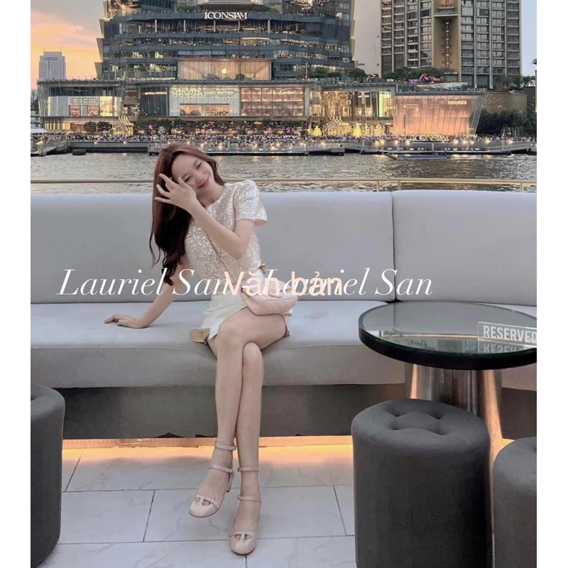 🦋TrangBi💎 Giày cao gót vuông nữ dáng tiểu thư ôm gọn chân da siêu mềm