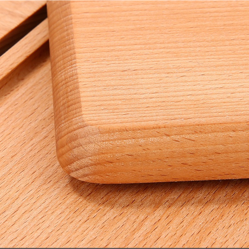 Khay gỗ đựng đồ ăn, đĩa gỗ thớt gỗ chụp ảnh decor kiểu Nhật