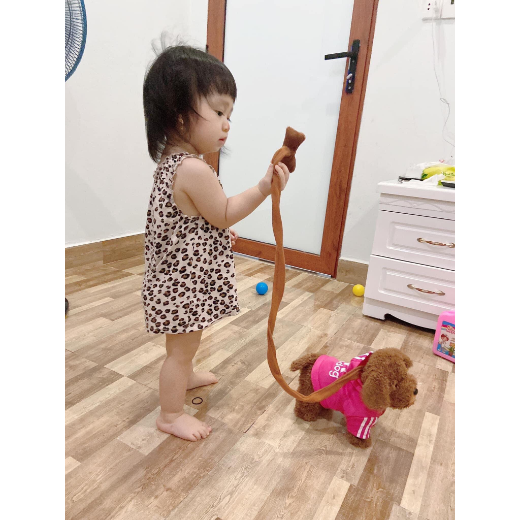 Chó bông đồ chơi biết đi,biết hát Tiếng Việt, biết lắc mông cực Cute cho bé yêu