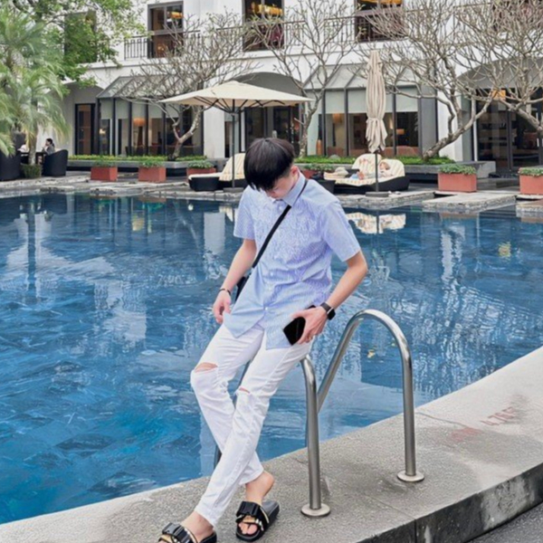 Áo Sơ Mi BURBERRY LONDON ENGLAND Ngắn Tay Cao Cấp