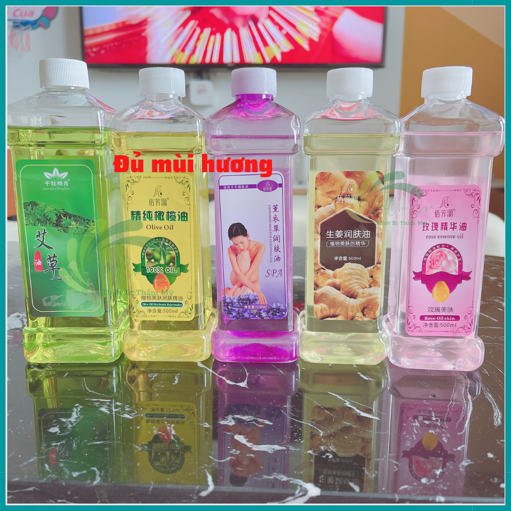Tinh dầu massage body đủ mùi hương | Dầu massage cho spa